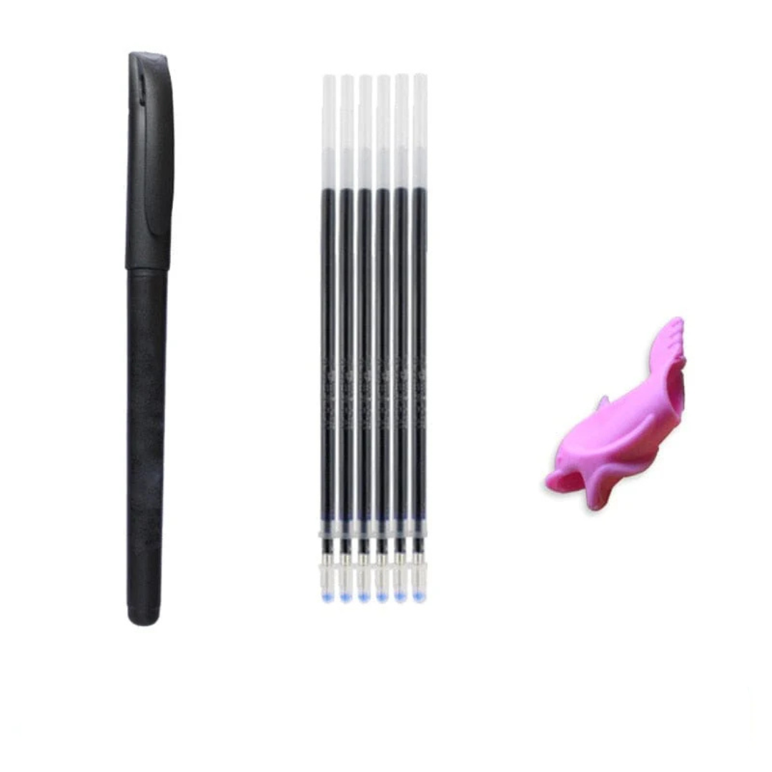 Penna + 6 patroner + pennhållare